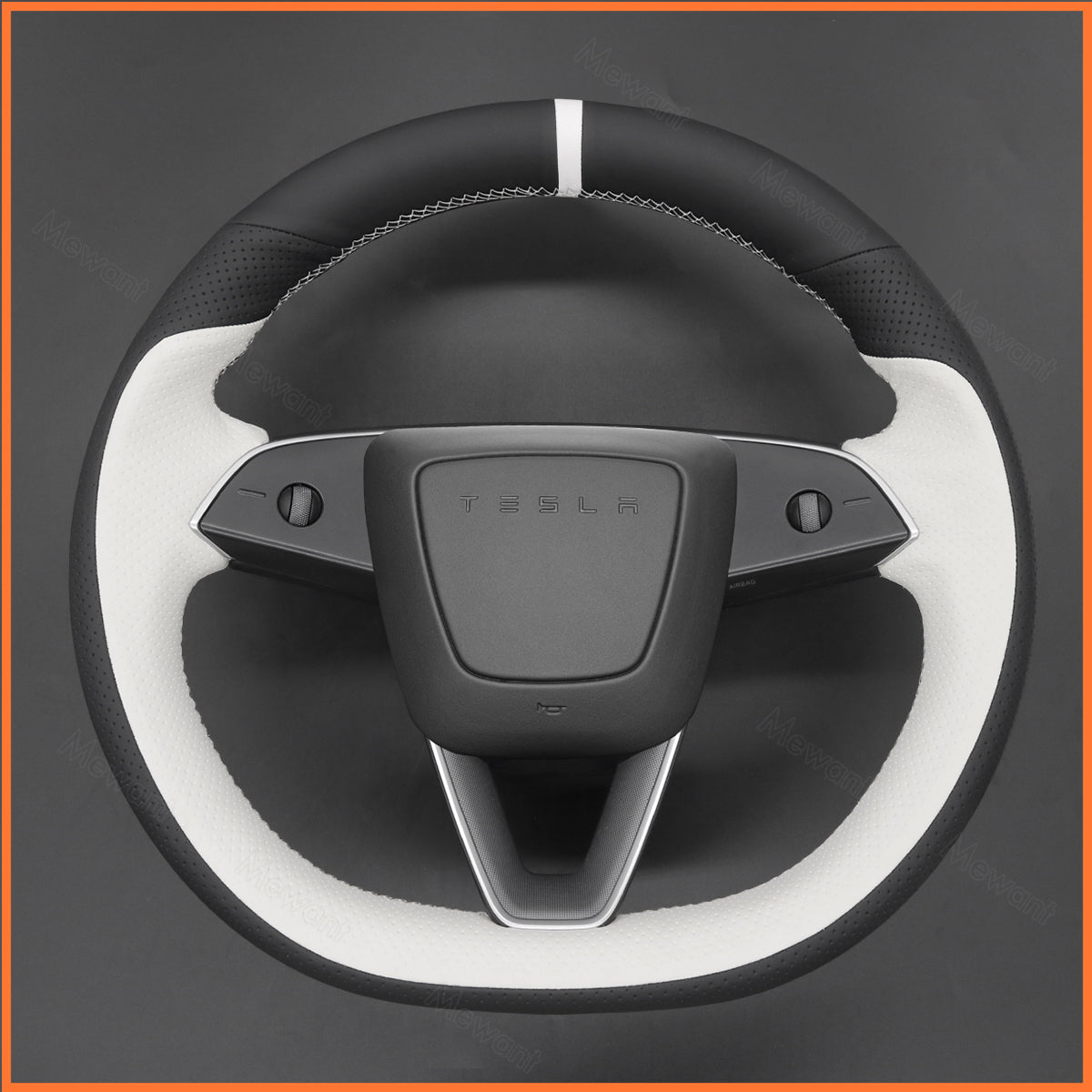 MEWANT Couvre Volant pour Tesla Model 3 Highland 2023-2025 / Tesla Model Y 2025