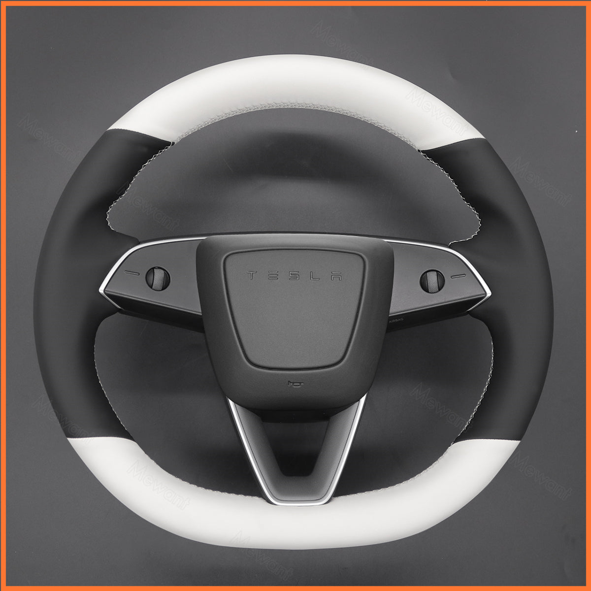 MEWANT Couvre Volant pour Tesla Model 3 Highland 2023-2025 / Tesla Model Y 2025