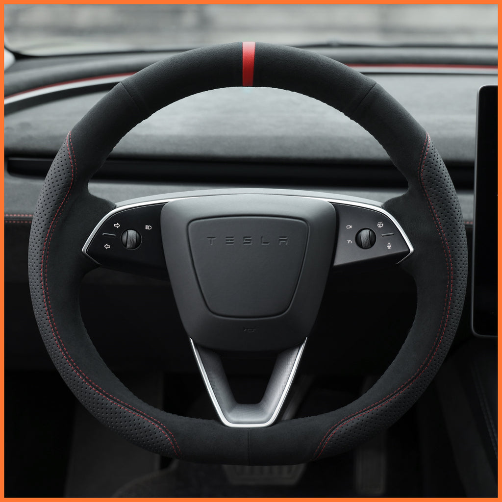 MEWANT Couvre Volant pour Tesla Model 3 Highland 2023-2025 / Tesla Model Y 2025