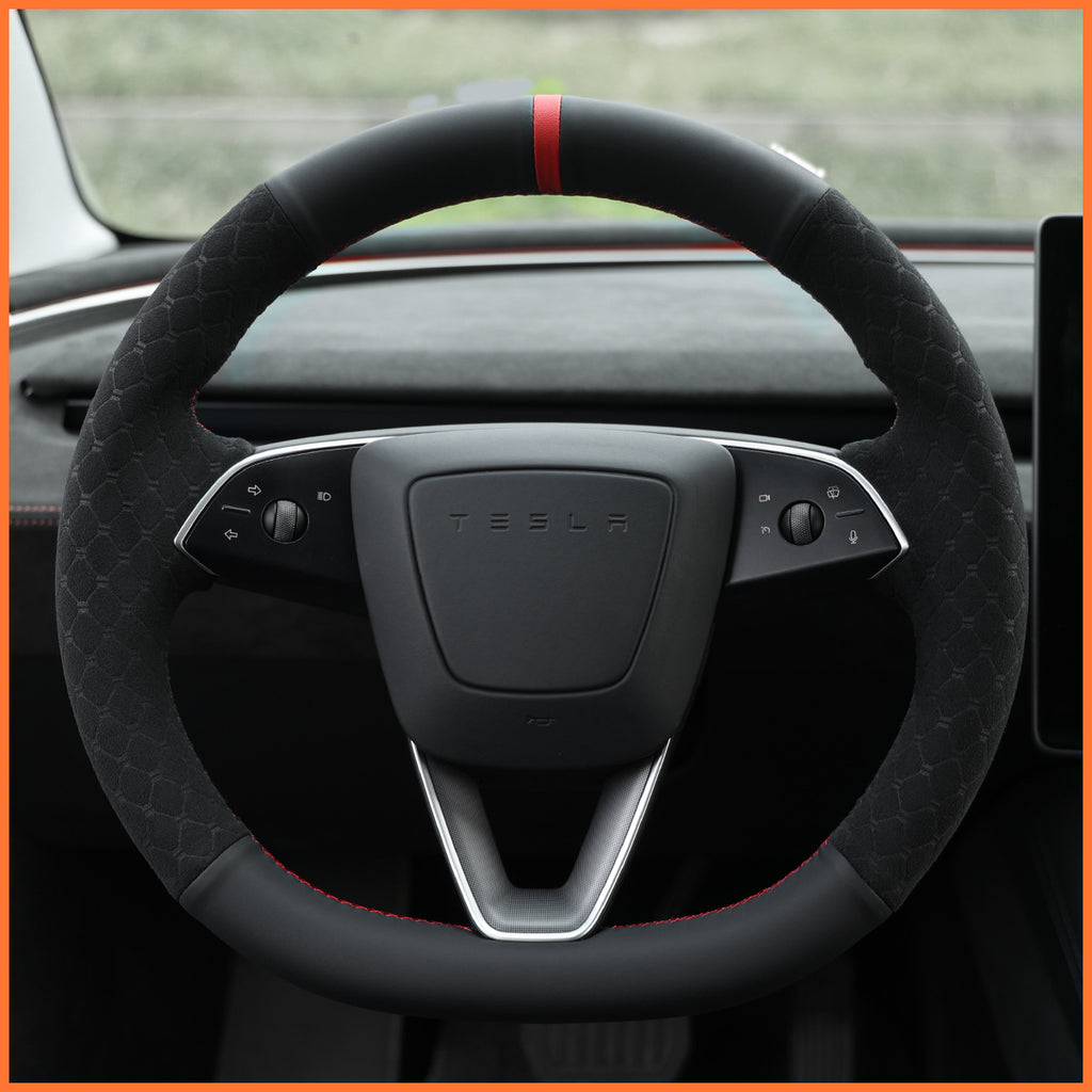 MEWANT Couvre Volant pour Tesla Model 3 Highland 2023-2025 / Tesla Model Y 2025