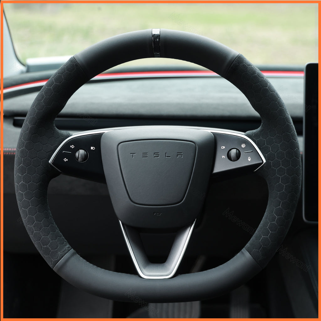 MEWANT Couvre Volant pour Tesla Model 3 Highland 2023-2025 / Tesla Model Y 2025