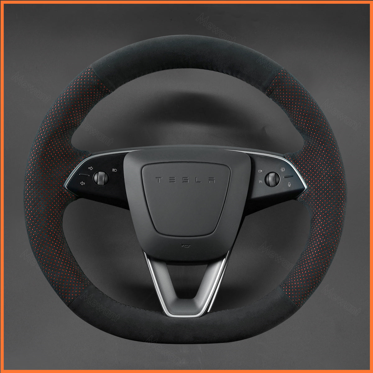 MEWANT Couvre Volant pour Tesla Model 3 Highland 2023-2025 / Tesla Model Y 2025