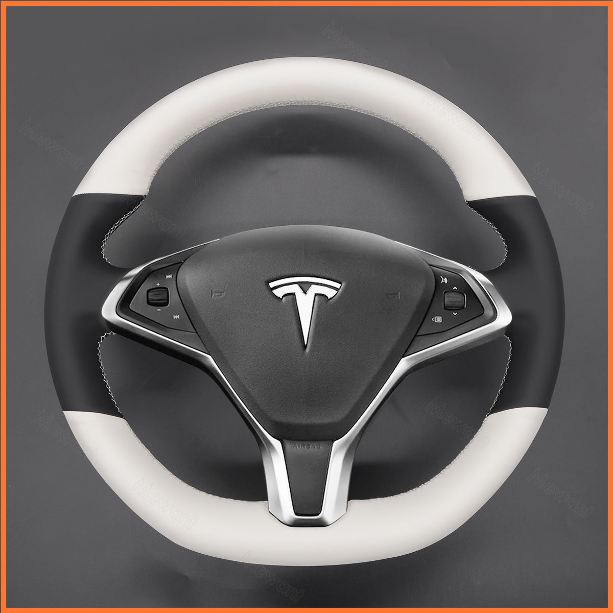 MEWANT Couvre Volant pour Tesla model S 2013-2017
