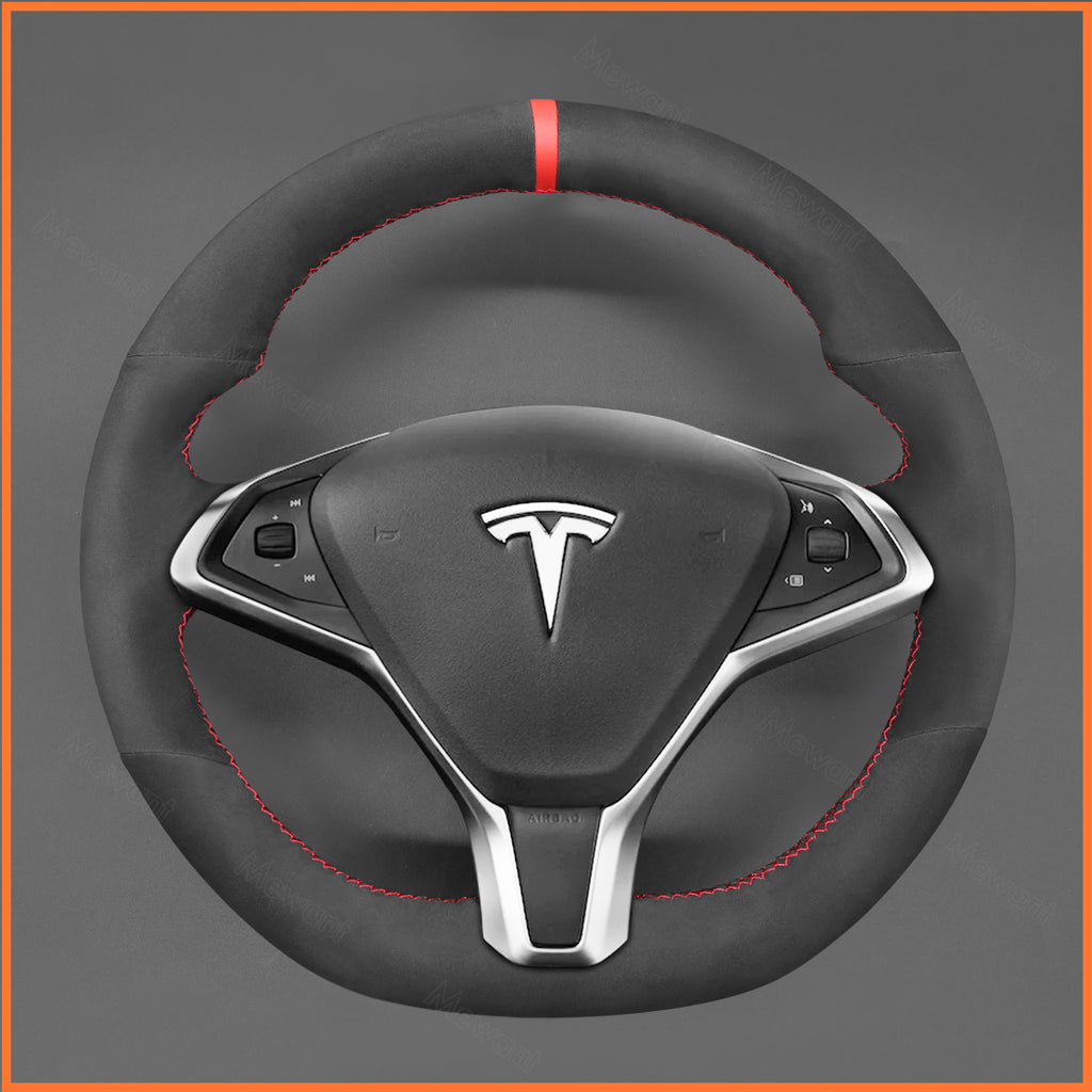 MEWANT Couvre Volant pour Tesla model S 2013-2017
