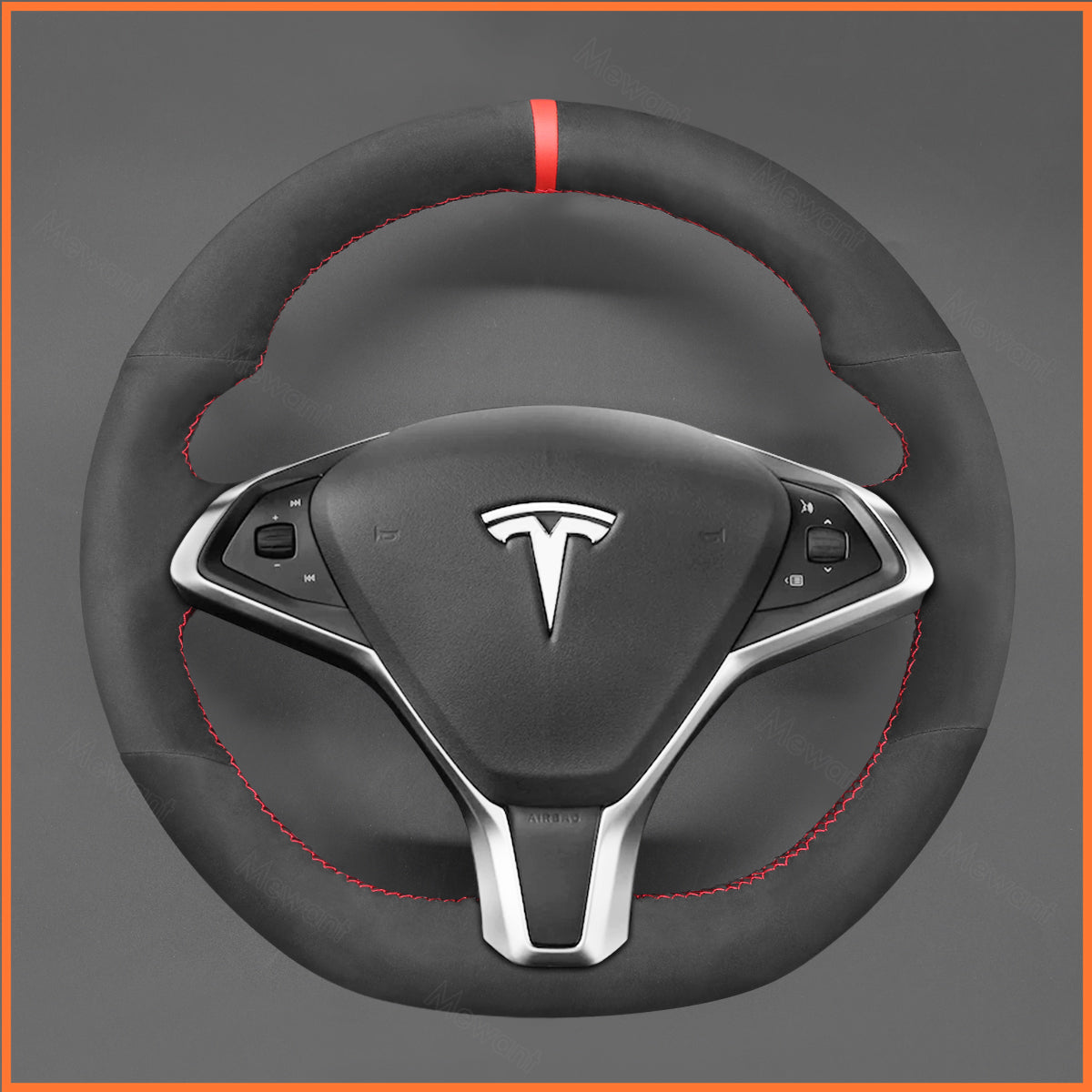 MEWANT Couvre Volant pour Tesla model S 2013-2017