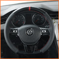 MEWANT Couvre Volant pour VW Caddy Crafter Passat Golf 7 Polo Arteon Tiguan Touareg Passat Jetta Variant 2015-2021