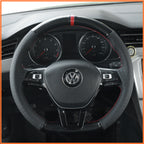 MEWANT Couvre Volant pour VW Caddy Crafter Passat Golf 7 Polo Arteon Tiguan Touareg Passat Jetta Variant 2015-2021