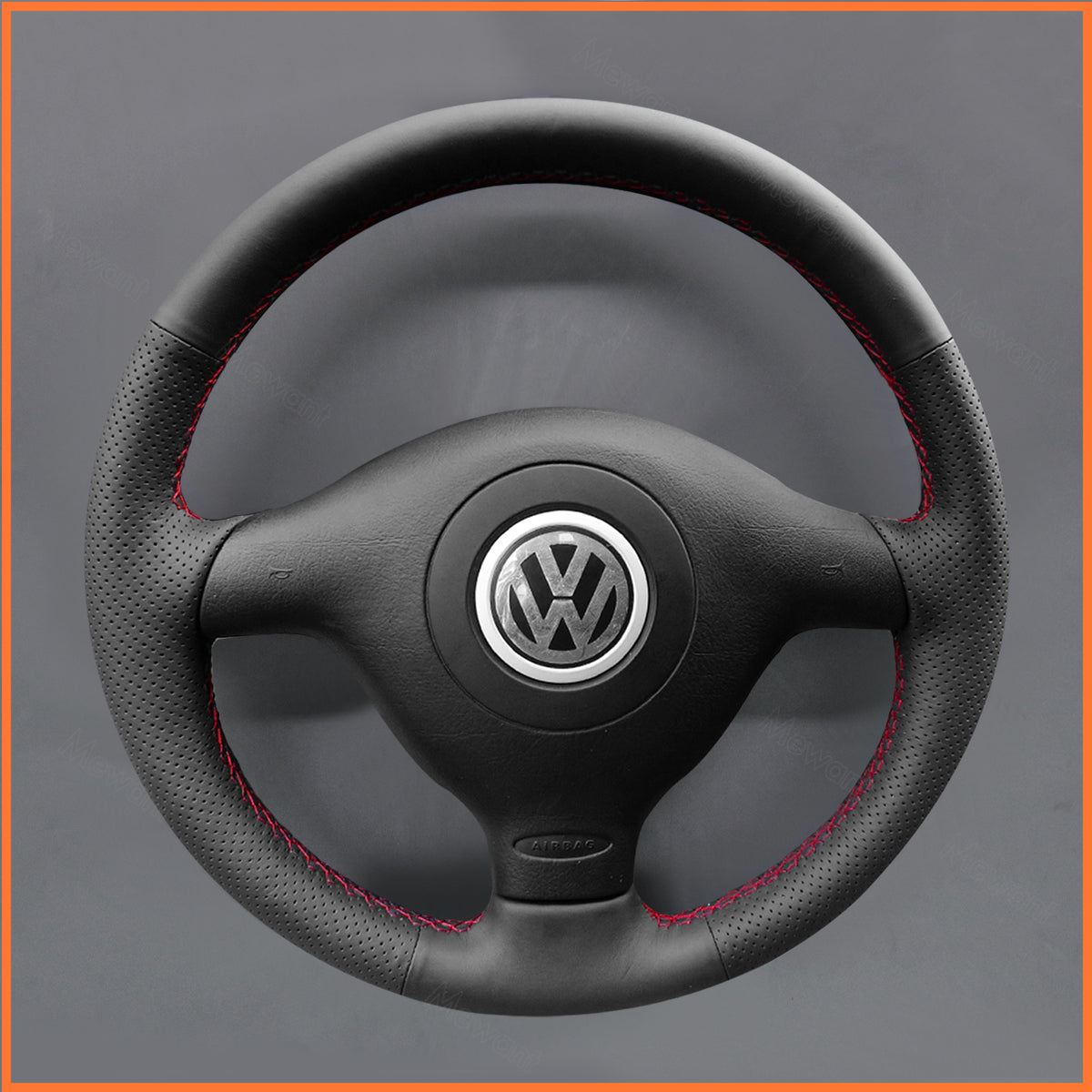 MEWANT Couvre Volant pour VW Golf 4 Passat B5 Variant Polo Bora Sharan 1997-2004