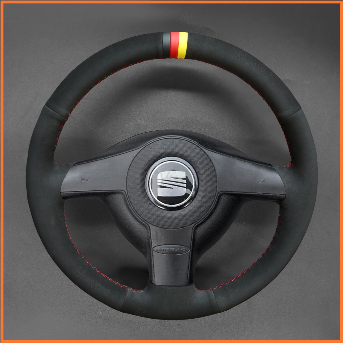 MEWANT Couvre Volant pour VW Golf 4 Passat B5 Variant Polo Bora Sharan 1997-2004