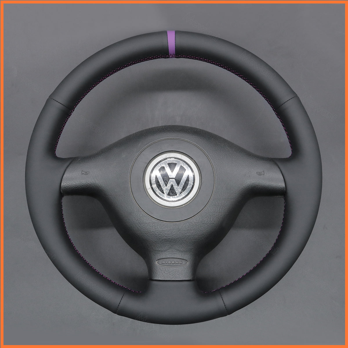 MEWANT Couvre Volant pour VW Golf 4 Passat B5 Variant Polo Bora Sharan 1997-2004