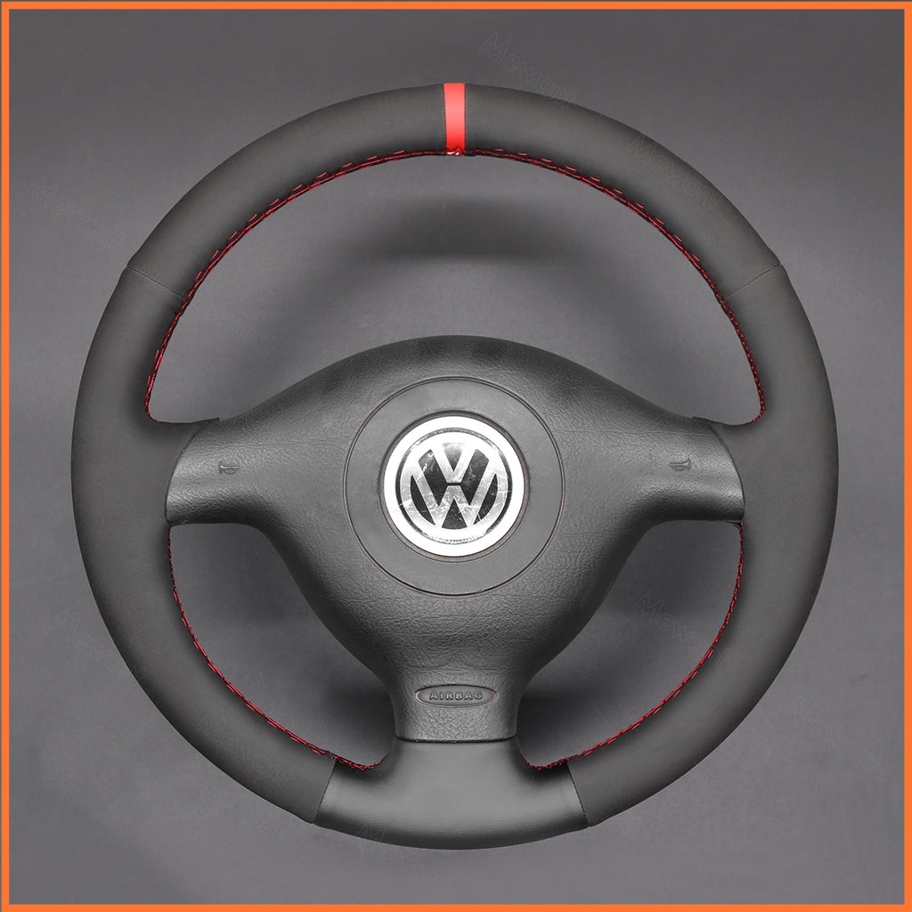 MEWANT Couvre Volant pour VW Golf 4 Passat B5 Variant Polo Bora Sharan 1997-2004