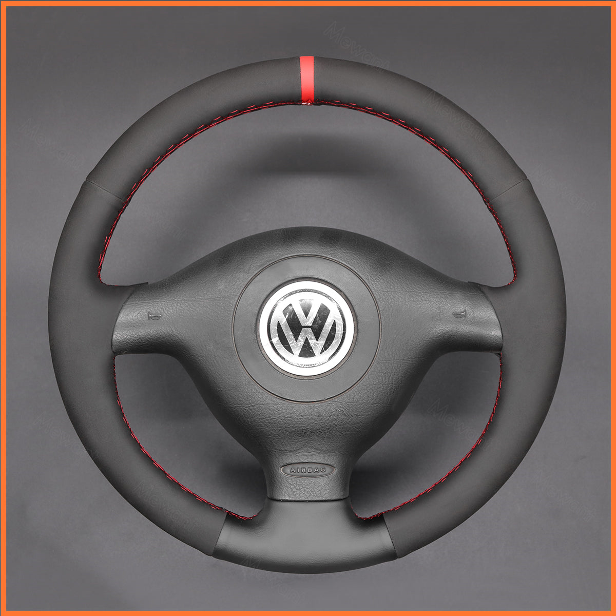 MEWANT Couvre Volant pour VW Golf 4 Passat B5 Variant Polo Bora Sharan 1997-2004