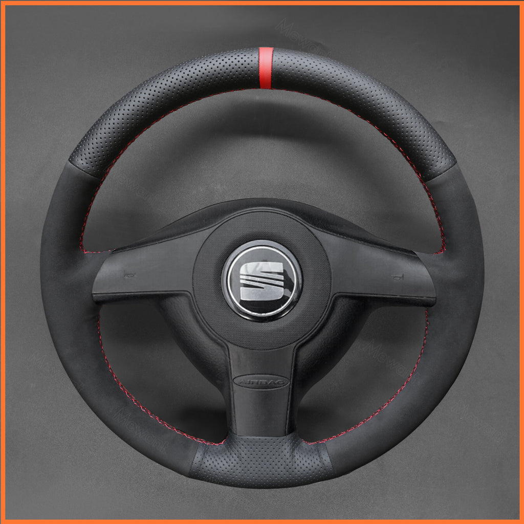 MEWANT Couvre Volant pour VW Golf 4 Passat B5 Variant Polo Bora Sharan 1997-2004
