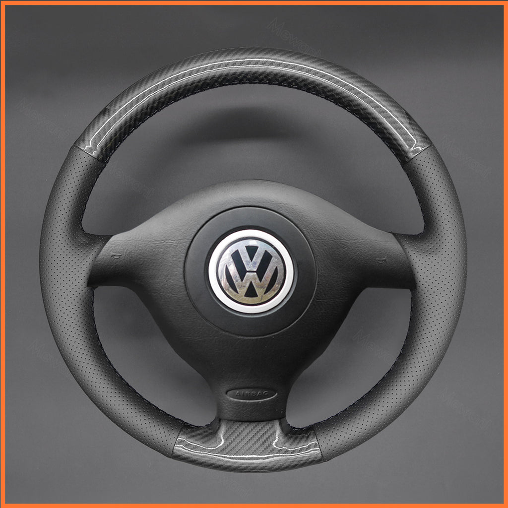 MEWANT Couvre Volant pour VW Golf 4 Passat B5 Variant Polo Bora Sharan 1997-2004