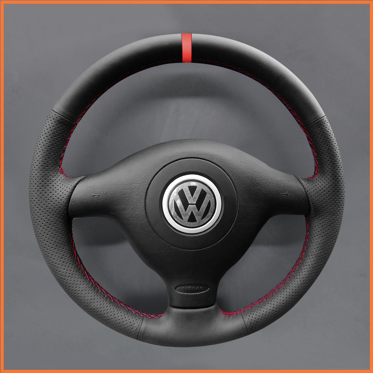 MEWANT Couvre Volant pour VW Golf 4 Passat B5 Variant Polo Bora Sharan 1997-2004