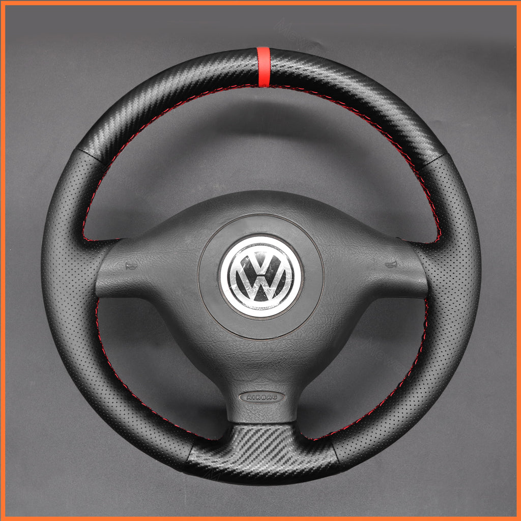MEWANT Couvre Volant pour VW Golf 4 Passat B5 Variant Polo Bora Sharan 1997-2004