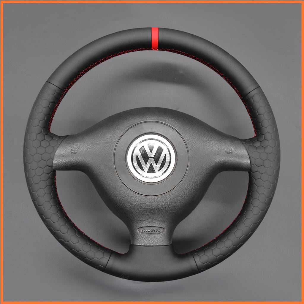 MEWANT Couvre Volant pour VW Golf 4 Passat B5 Variant Polo Bora Sharan 1997-2004