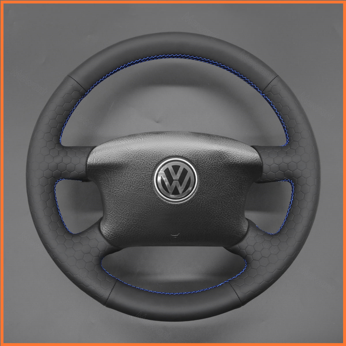 MEWANT Couvre Volant pour VW Golf 4 Passat B5 Variant Sharan Bora T4 T5 1997-2005