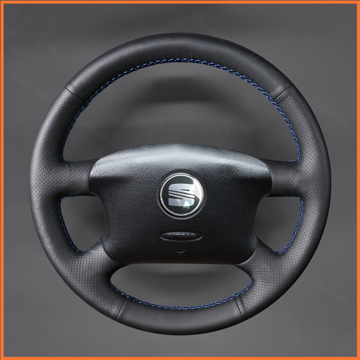 MEWANT Couvre Volant pour VW Golf 4 Passat B5 Variant Sharan Bora T4 T5 1997-2005