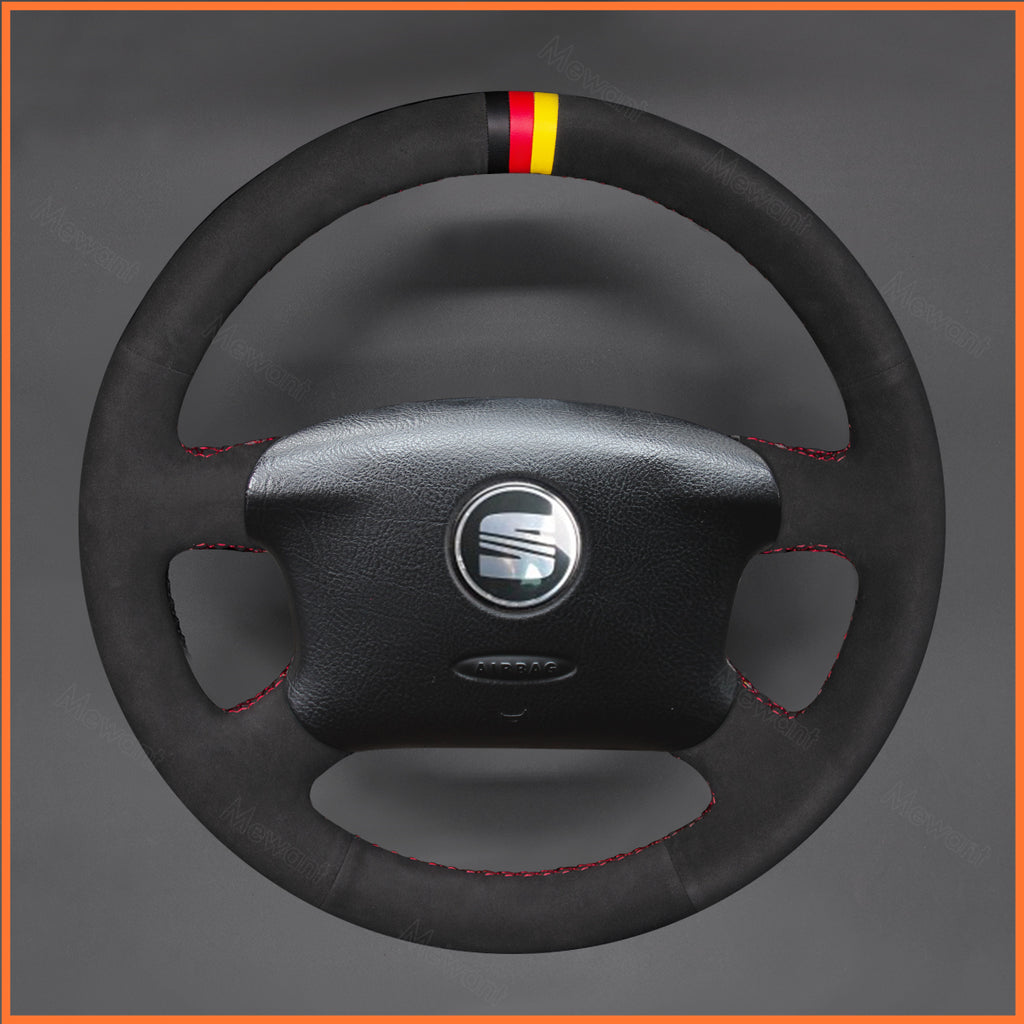 MEWANT Couvre Volant pour VW Golf 4 Passat B5 Variant Sharan Bora T4 T5 1997-2005