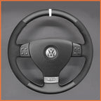 MEWANT Couvre Volant pour VW Golf 5 Golf Plus Polo Jetta Passat Tiguan Touran Caddy EOS 2004-2009