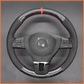 MEWANT Couvre Volant pour VW Golf 5 Golf Plus Polo Jetta Passat Tiguan Touran Caddy EOS 2005-2009