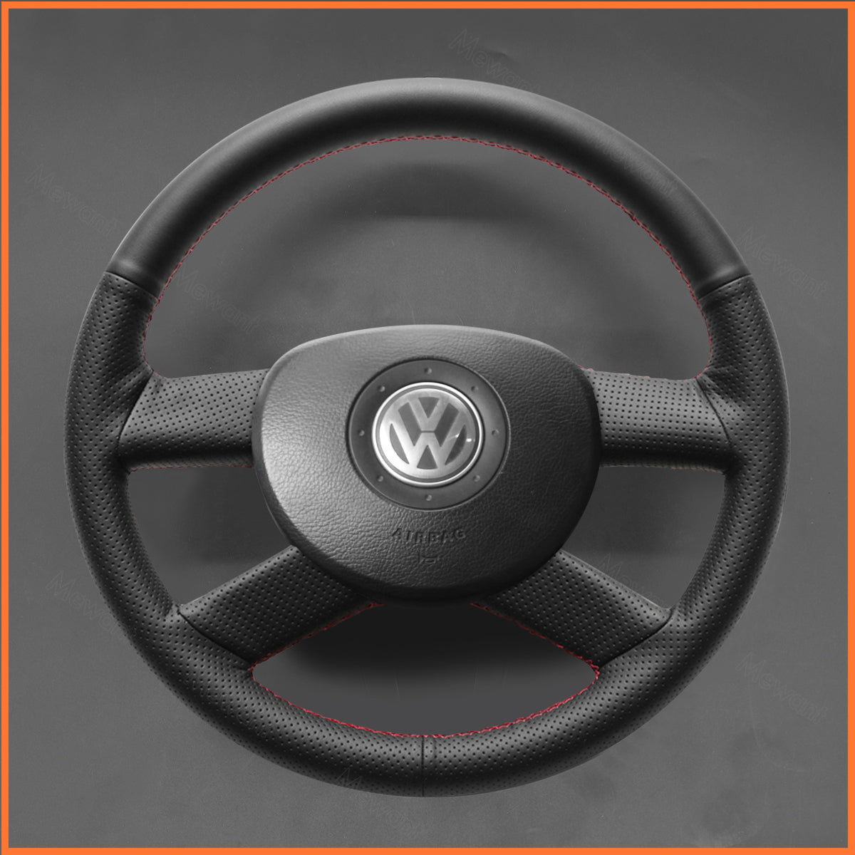 MEWANT Couvre Volant pour VW Golf 5 Polo FOX Touran 2003-2005