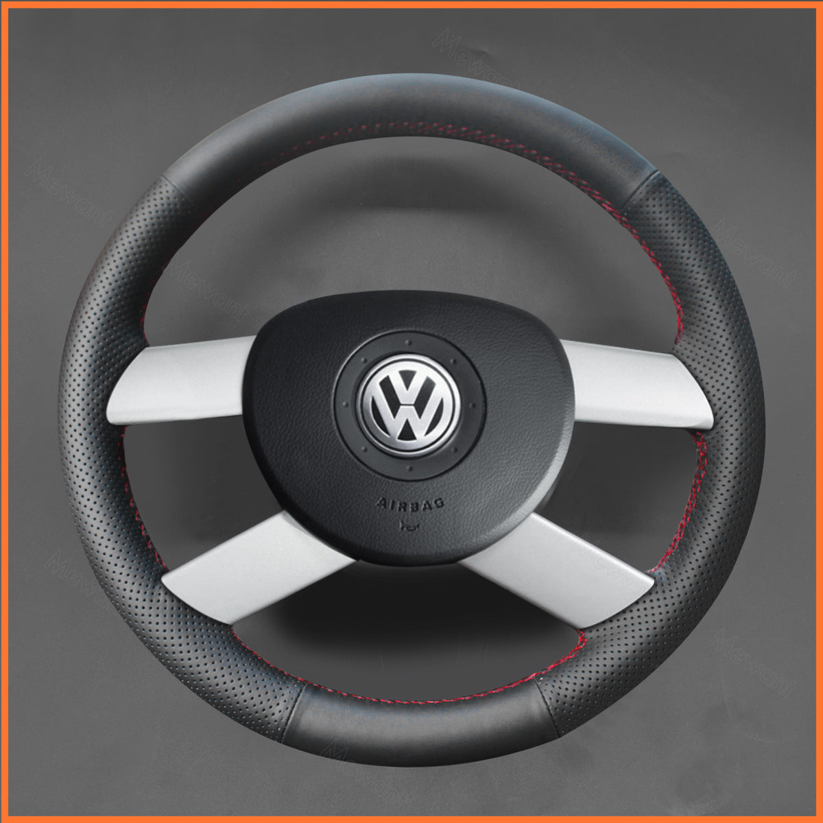 MEWANT Couvre Volant pour VW Golf 5 Polo FOX Touran 2003-2005