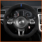 MEWANT Couvre Volant pour VW Golf 6 (VI) GTI Polo GTI Polo R-Line Scirocco CC Tiguan 2009-2014