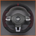 MEWANT Couvre Volant pour VW Golf 6 (VI) GTI Polo GTI Polo R-Line Scirocco CC Tiguan 2009-2014