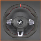 MEWANT Couvre Volant pour VW Golf 6 (VI) GTI Polo GTI Polo R-Line Scirocco CC Tiguan 2009-2014