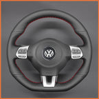 MEWANT Couvre Volant pour VW Golf 6 (VI) GTI Polo GTI Polo R-Line Scirocco CC Tiguan 2009-2014