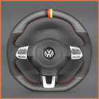 MEWANT Couvre Volant pour VW Golf 6 (VI) GTI Polo GTI Polo R-Line Scirocco CC Tiguan 2009-2014