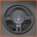MEWANT Couvre Volant pour VW Golf 6 VI Golf Plus Polo Tiguan Touran Caddy Jetta 2009-2014