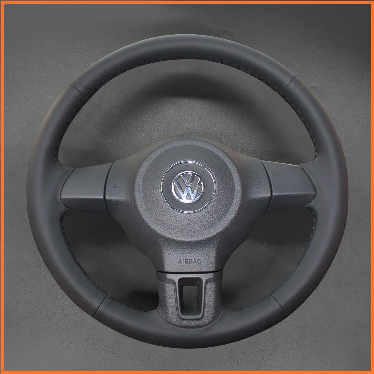 MEWANT Couvre Volant pour VW Golf 6 VI Golf Plus Polo Tiguan Touran Caddy Jetta 2009-2014