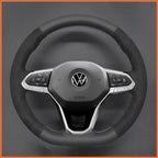 MEWANT Couvre Volant pour VW Golf 8 ID.3 ID.4 ID.7 Arteon Caddy Passat B8 Passat T6 Tiguan Touareg 2020-2021