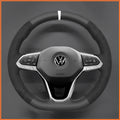 MEWANT Couvre Volant pour VW Golf 8 ID.3 ID.4 ID.7 Arteon Caddy Passat B8 Passat T6 Tiguan Touareg 2020-2021