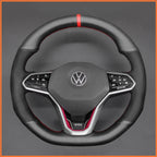 MEWANT Couvre Volant pour VW Golf 8 R-Line Golf GTI GTD GTE 8 Arteon Tiguan Touareg 2020-2021