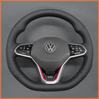 MEWANT Couvre Volant pour VW Golf 8 R-Line Golf GTI GTD GTE 8 Arteon Tiguan Touareg 2020-2021