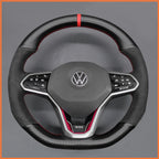 MEWANT Couvre Volant pour VW Golf 8 R-Line Golf GTI GTD GTE 8 Arteon Tiguan Touareg 2020-2021