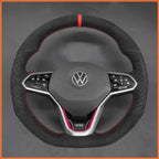 MEWANT Couvre Volant pour VW Golf 8 R-Line Golf GTI GTD GTE 8 Arteon Tiguan Touareg 2020-2021