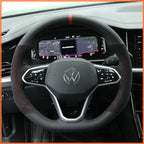MEWANT Couvre Volant pour VW Golf 8 R-Line Golf GTI GTD GTE 8 Arteon Tiguan Touareg 2020-2021