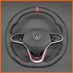MEWANT Couvre Volant pour VW Golf 8 R-Line Golf GTI GTD GTE 8 Arteon Tiguan Touareg 2020-2021