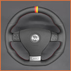 MEWANT Couvre Volant pour VW Golf GTI 5 Golf R32 Scirocco Passat Variant Tiguan R-Line 2005-2009