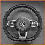 MEWANT Couvre Volant pour VW Golf GTI Jetta Polo Scirocco Arteon Passat Tiguan T-Roc 2013-2020