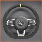 MEWANT Couvre Volant pour VW Golf GTI Jetta Polo Scirocco Arteon Passat Tiguan T-Roc 2013-2020