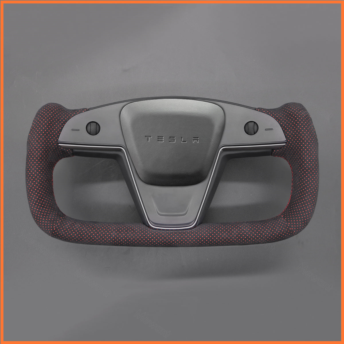 MEWANT Couvre Volant pour Yoke Lenkrad Tesla Model S 2022-2023 / Model X 2022-2023