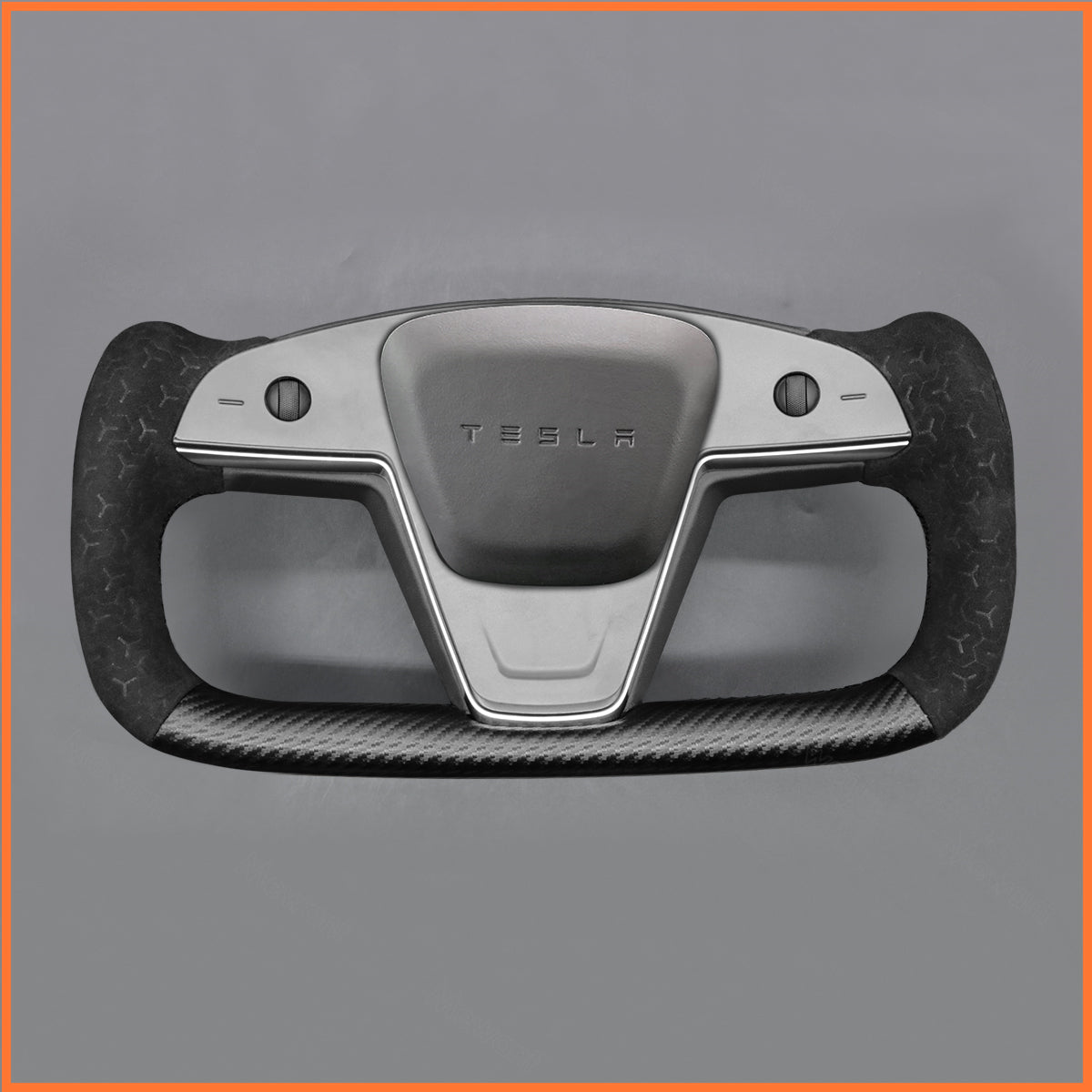 MEWANT Couvre Volant pour Yoke Lenkrad Tesla Model S 2022-2023 / Model X 2022-2023