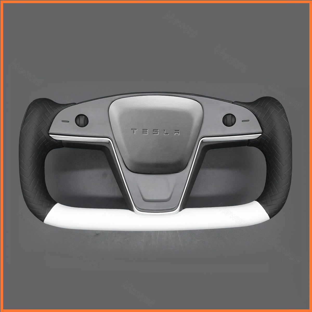 MEWANT Couvre Volant pour Yoke Lenkrad Tesla Model S 2022-2023 / Model X 2022-2023