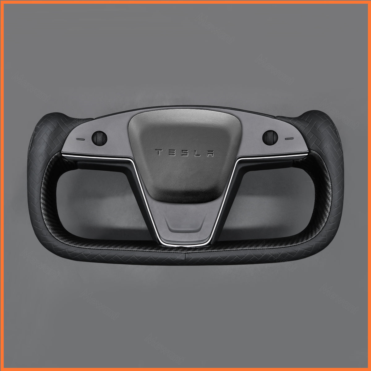 MEWANT Couvre Volant pour Yoke Lenkrad Tesla Model S 2022-2023 / Model X 2022-2023